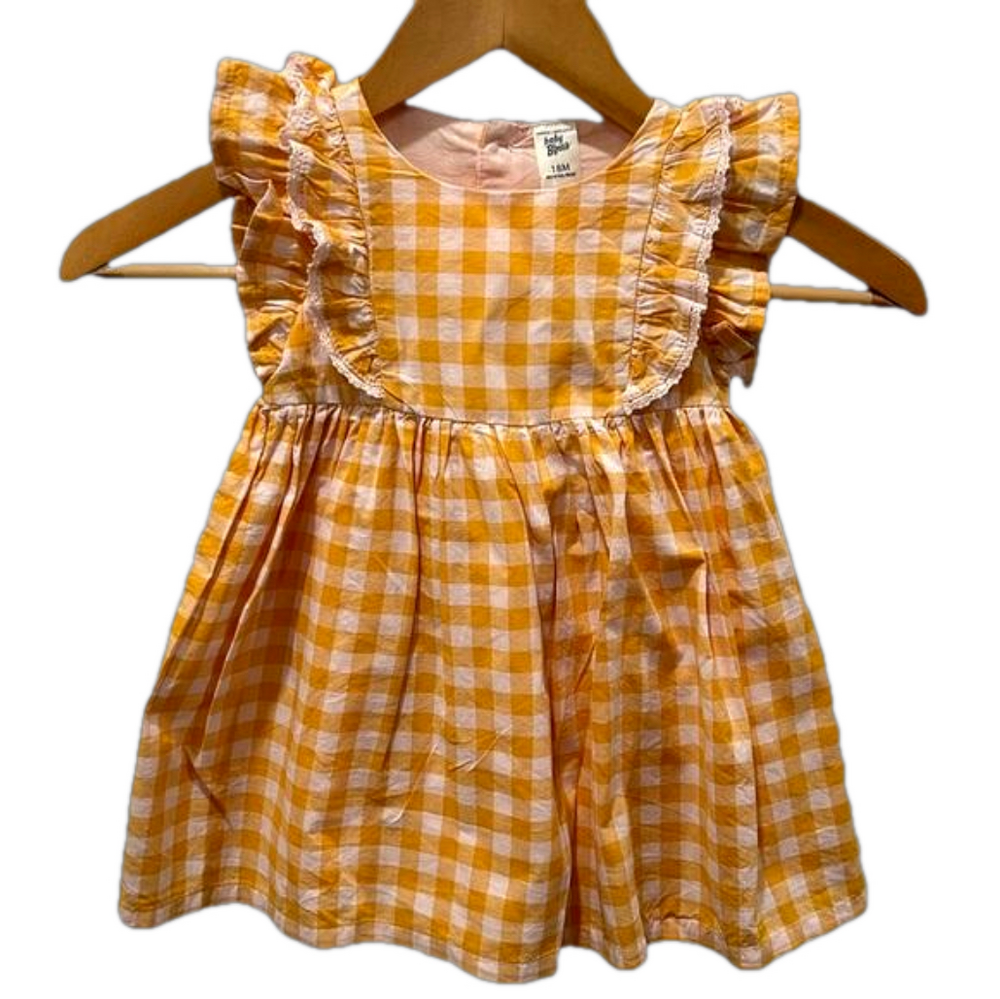 Baby b gosh beautiful yellow dress size 18M GUC